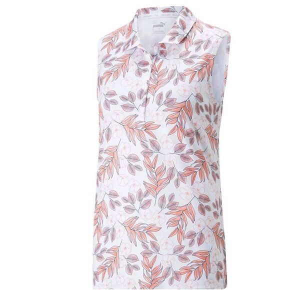 Puma Tops - $60  PUMA Women's CLOUDSPUN Flora Sleeveless Golf Polo size small m8